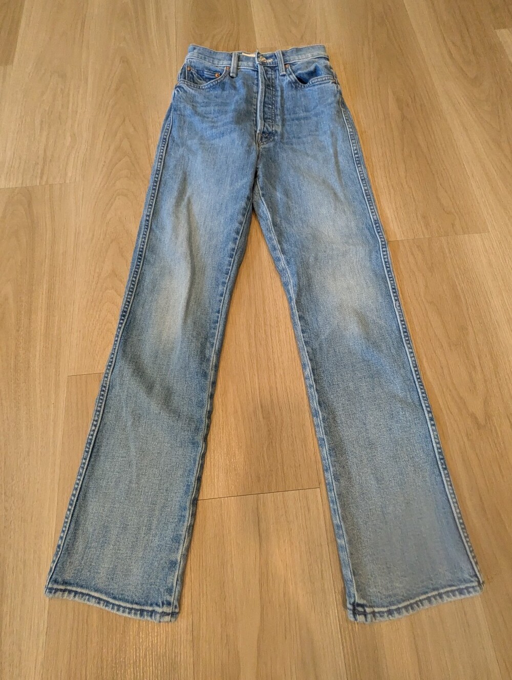 Mother Superior High Rise Straight Leg Jeans Size 24